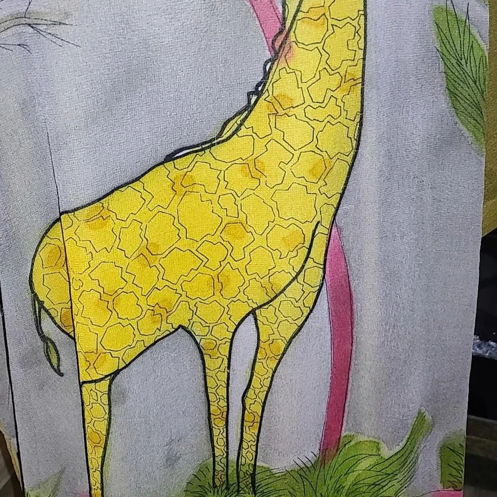 Dalin Collection Flowy Giraffe Top size 1x - Picture 2 of 8